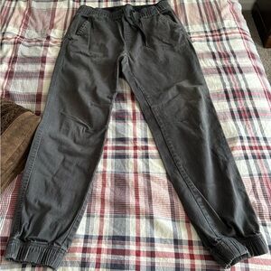 Drawstring, black mens joggers